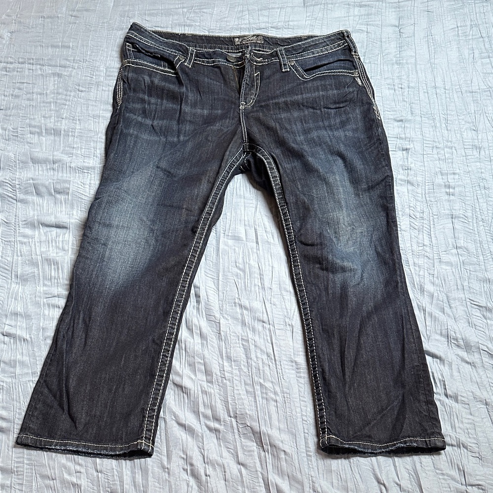 Silver Jeans Women's Dark Blue Boot Cut Jeans